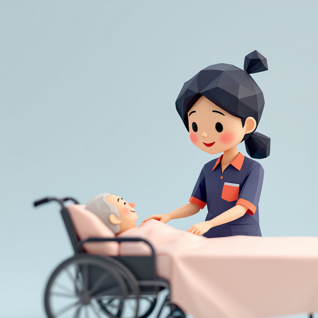 介護福祉士のキャラクターイラスト