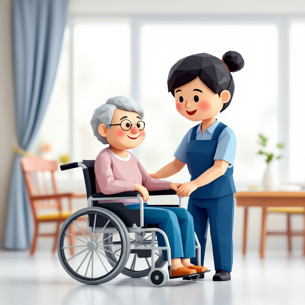介護職員（未経験・初任者研修）のキャラクターイラスト